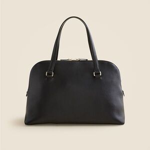 New Jcrew Elegant Black Leather Handbag